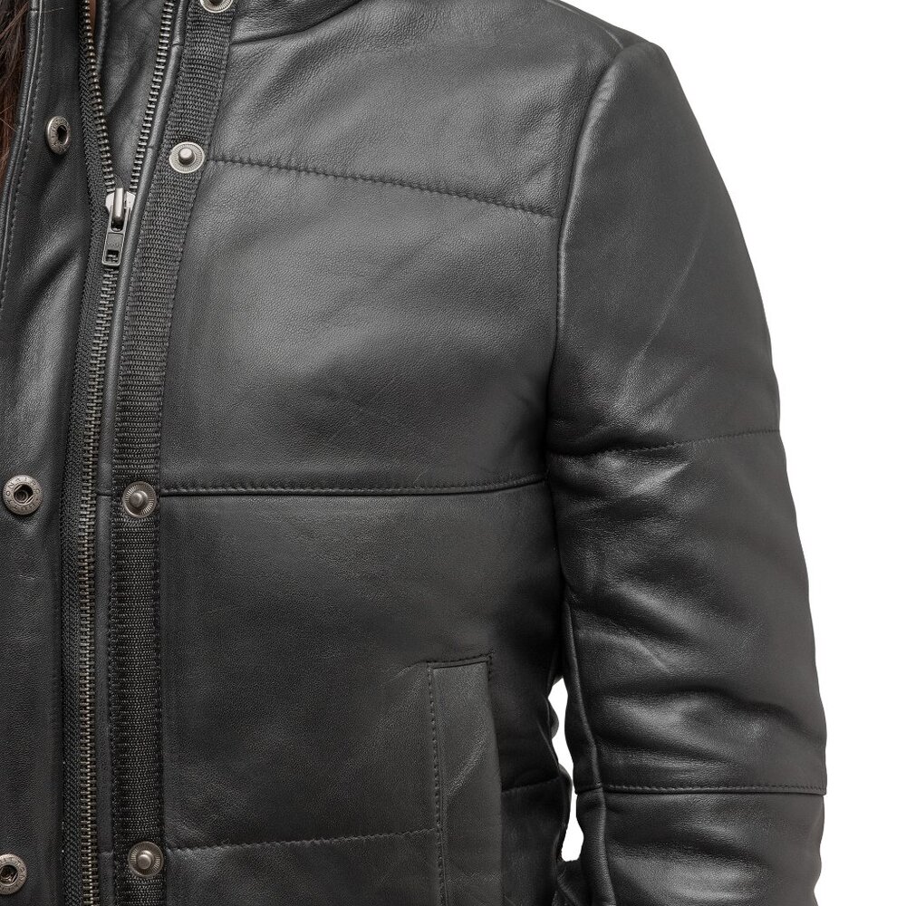 Women Leather Black Jacket Leather Brown Jacket Leather Jacket Melysa - Picture 6 of 9
